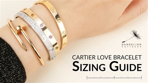 cartier bracelet sizes|Cartier bracelet dimensions.